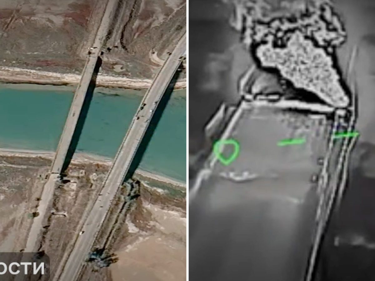 Ukraine Uses Mid-Range Drones to Strike Key Russian Supply Bridges in Crimea Region